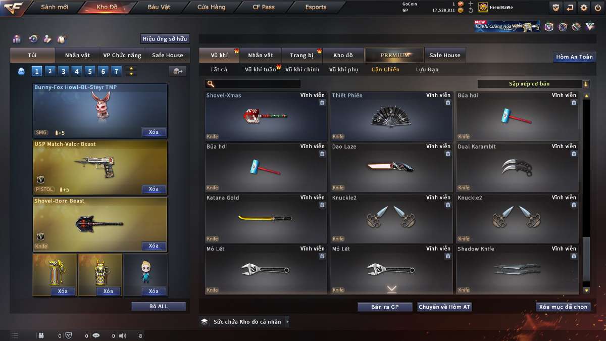 shop acc cf uy tin gia re